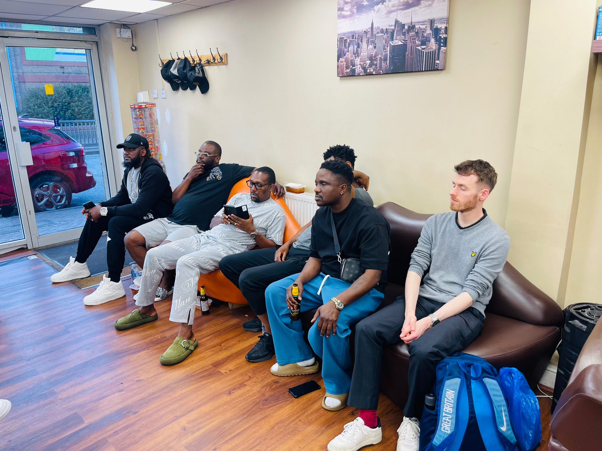 Attendees in conversation at a community session